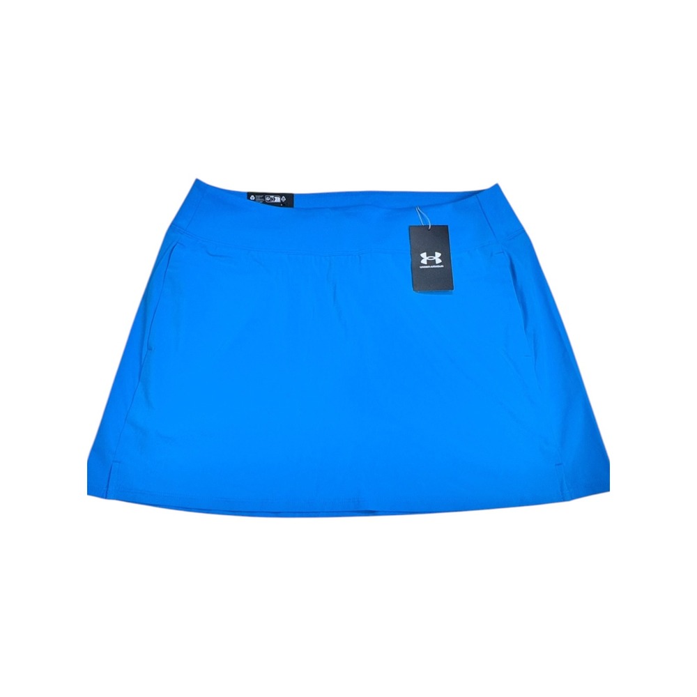 Under Armour Links Mid Rise Skort Blue Athletic Golf Tennis Skirt NWT Size L